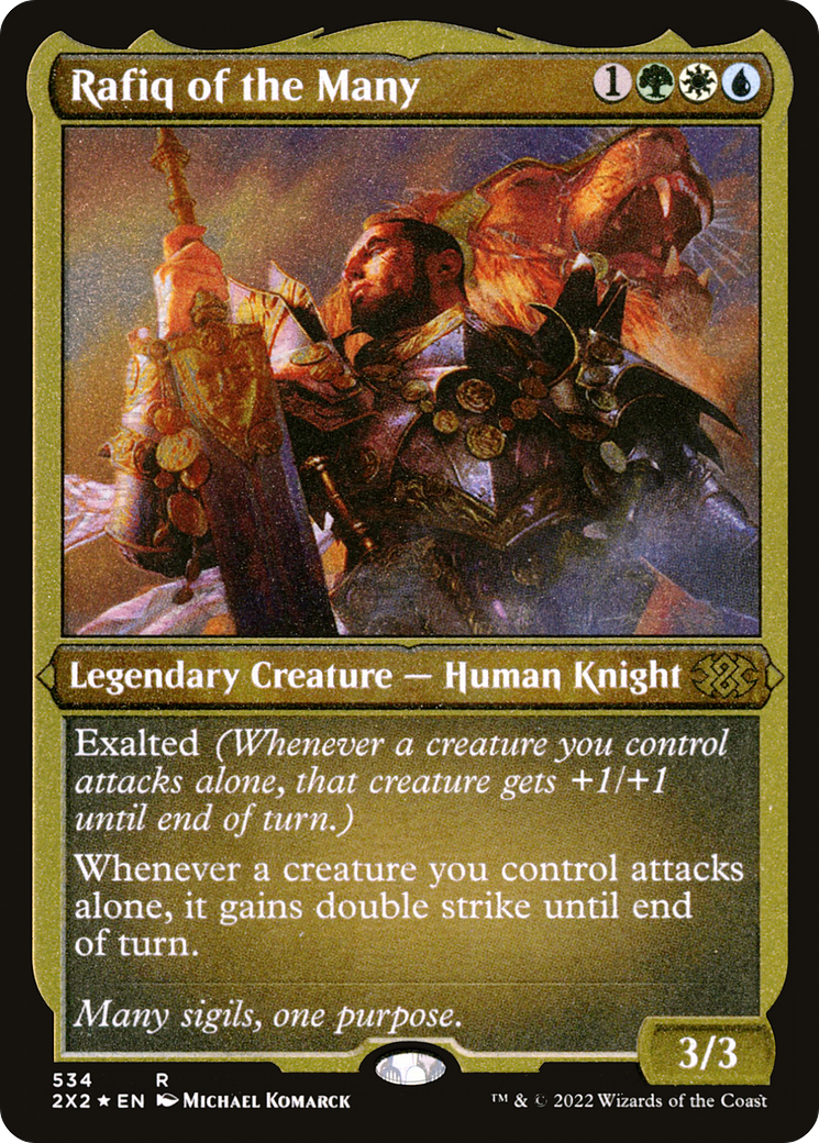 Rafiq of the Many (Foil Etched) (534) [Double Masters 2022] foil - Deck Out Gaming