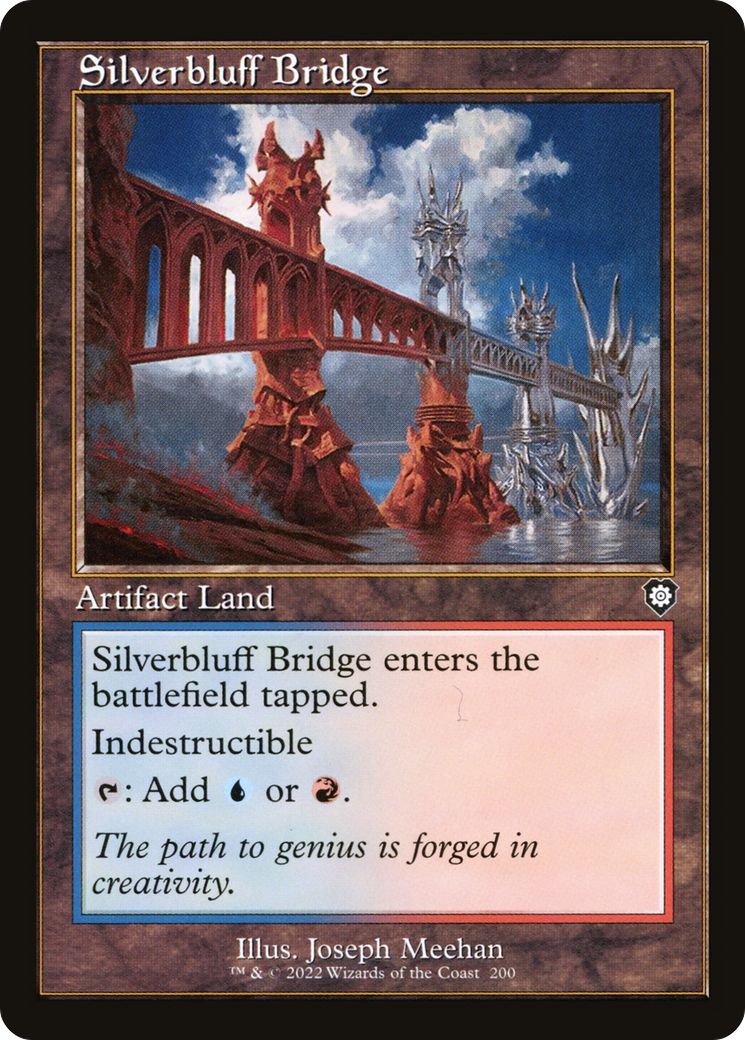 Silverbluff Bridge (Retro Frame) (200) [Commander: The Brothers' War] - Deck Out Gaming
