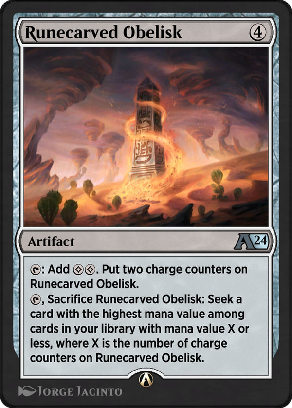 Runecarved Obelisk (30) [Alchemy: Outlaws of Thunder Junction] - Deck Out Gaming