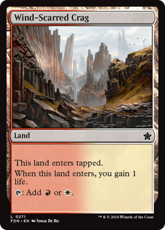 Wind-Scarred Crag (271) [Foundations] - Deck Out Gaming