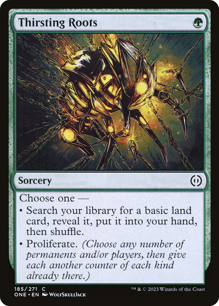 Thirsting Roots (185) [Phyrexia: All Will Be One] foil - Deck Out Gaming