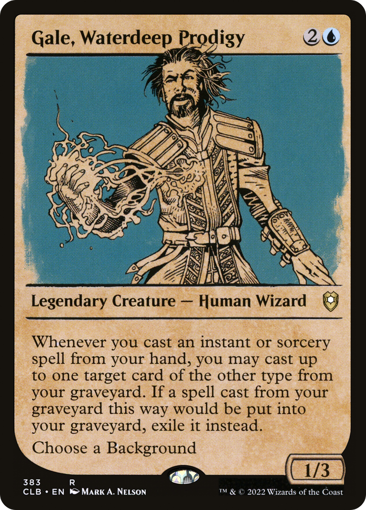 Gale, Waterdeep Prodigy (Showcase) (383) [Commander Legends: Battle for Baldur's Gate] - Deck Out Gaming