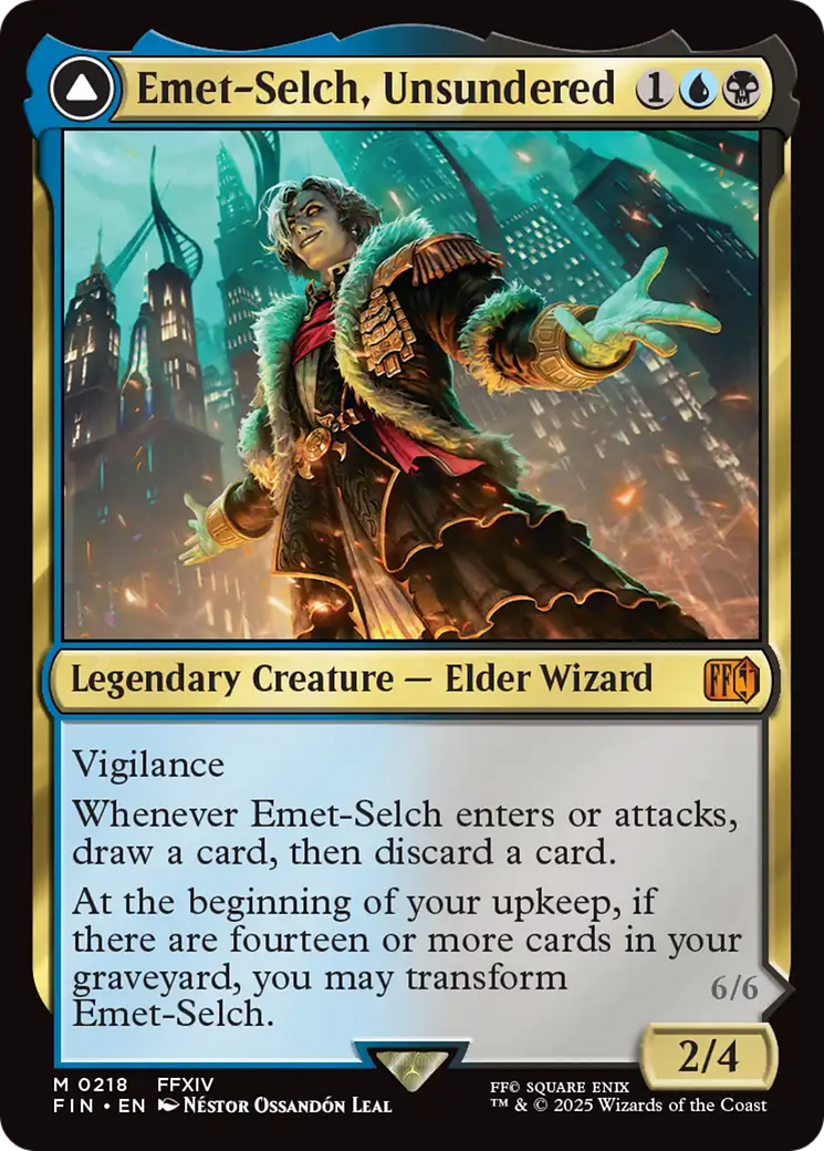 Emet-Selch, Unsundered // Hades, Sorcerer of Eld (218) [FINAL FANTASY] - Deck Out Gaming
