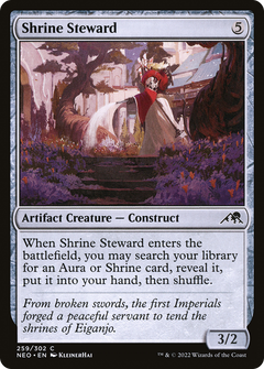 Shrine Steward (259) [Kamigawa: Neon Dynasty] foil - Deck Out Gaming