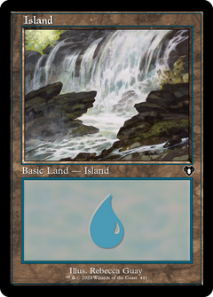 Island (441) (Retro Frame) (441) [Commander Masters] foil - Deck Out Gaming