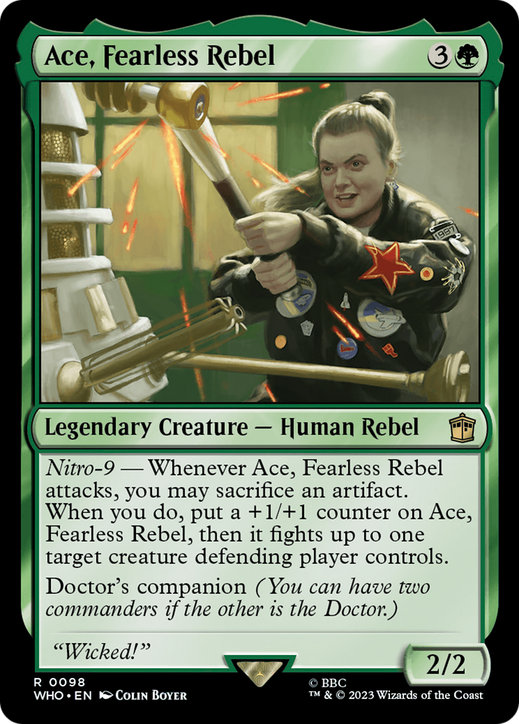Ace, Fearless Rebel (98) [Doctor Who] foil - Deck Out Gaming