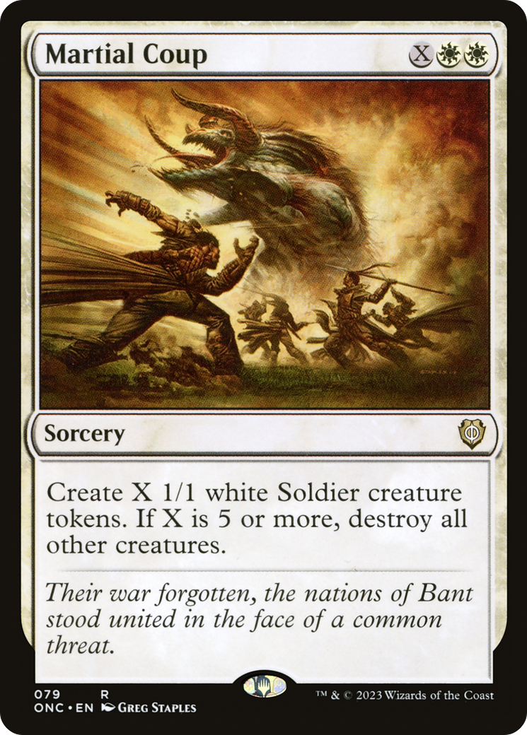 Martial Coup (79) [Phyrexia: All Will Be One Commander] - Deck Out Gaming
