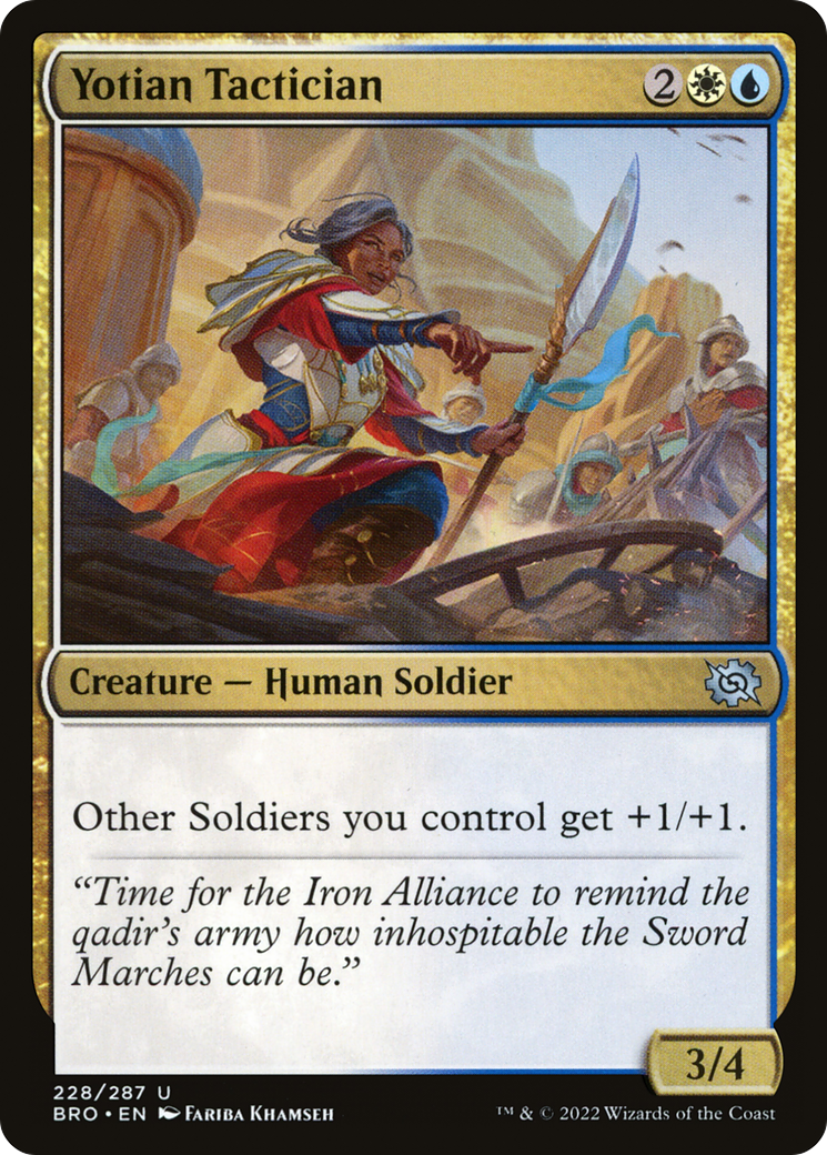 Yotian Tactician (228) [The Brothers' War] foil - Deck Out Gaming