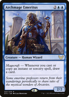 Archmage Emeritus (37) [Strixhaven: School of Mages] foil - Deck Out Gaming