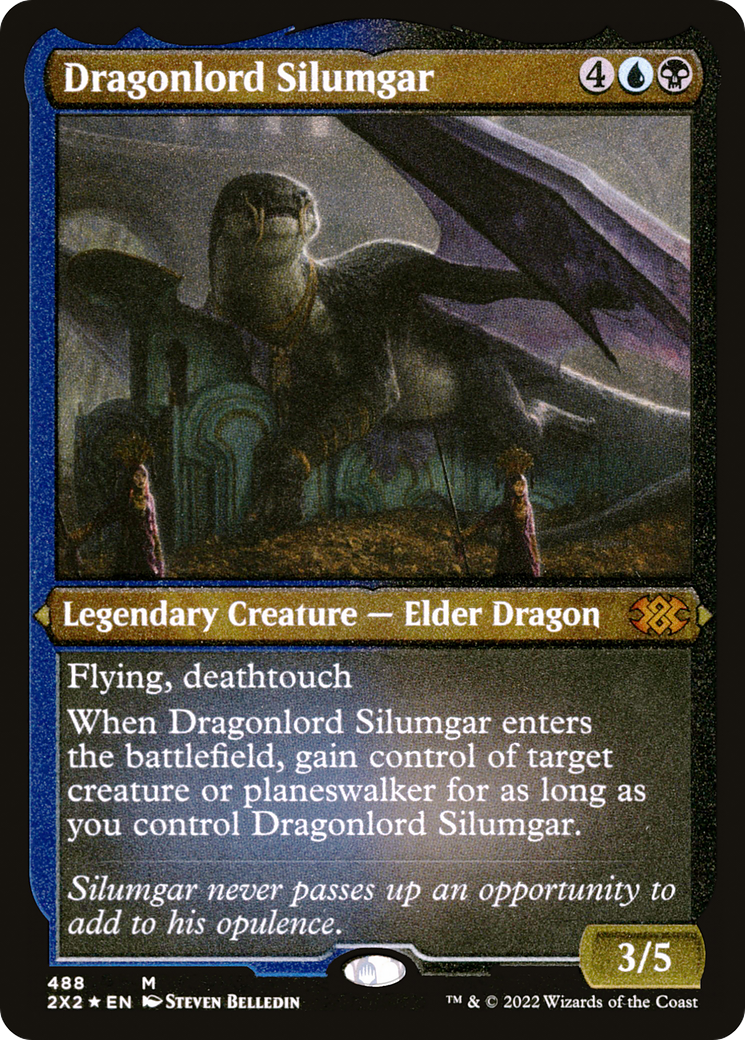 Dragonlord Silumgar (Foil Etched) (488) [Double Masters 2022] foil - Deck Out Gaming