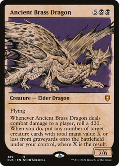 Ancient Brass Dragon (Showcase) (389) [Commander Legends: Battle for Baldur's Gate] - Deck Out Gaming