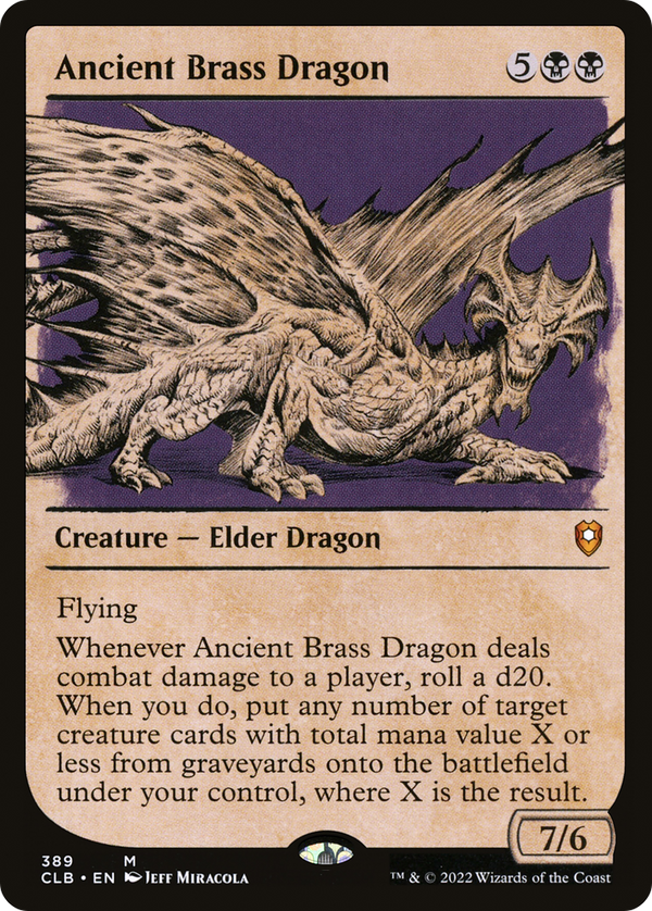 Ancient Brass Dragon (Showcase) (389) [Commander Legends: Battle for Baldur's Gate] - Deck Out Gaming