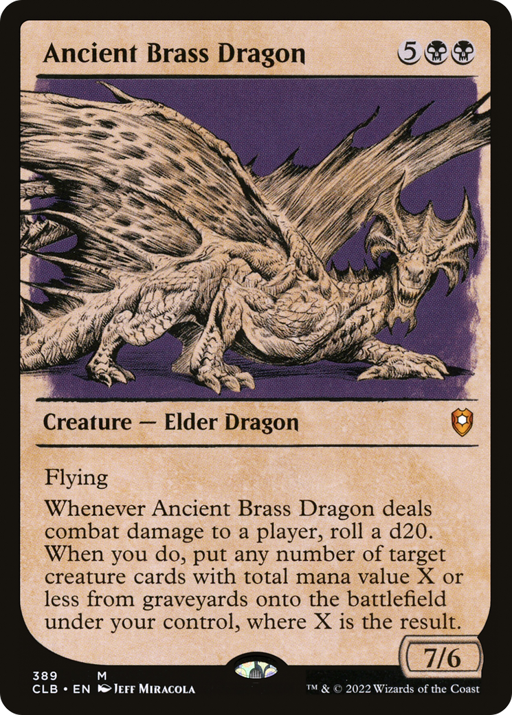 Ancient Brass Dragon (Showcase) (389) [Commander Legends: Battle for Baldur's Gate] - Deck Out Gaming