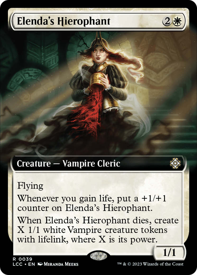 Elenda's Hierophant (Extended Art) (39) [The Lost Caverns of Ixalan Commander] - Deck Out Gaming