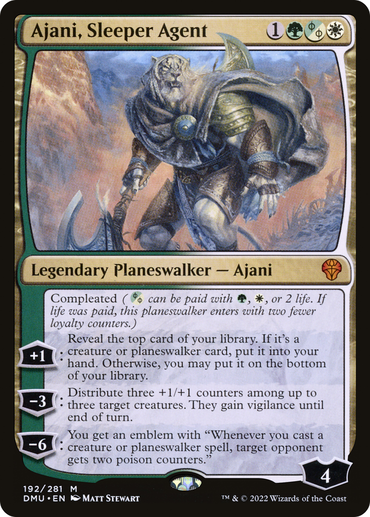 Ajani, Sleeper Agent (192) [Dominaria United] foil - Deck Out Gaming