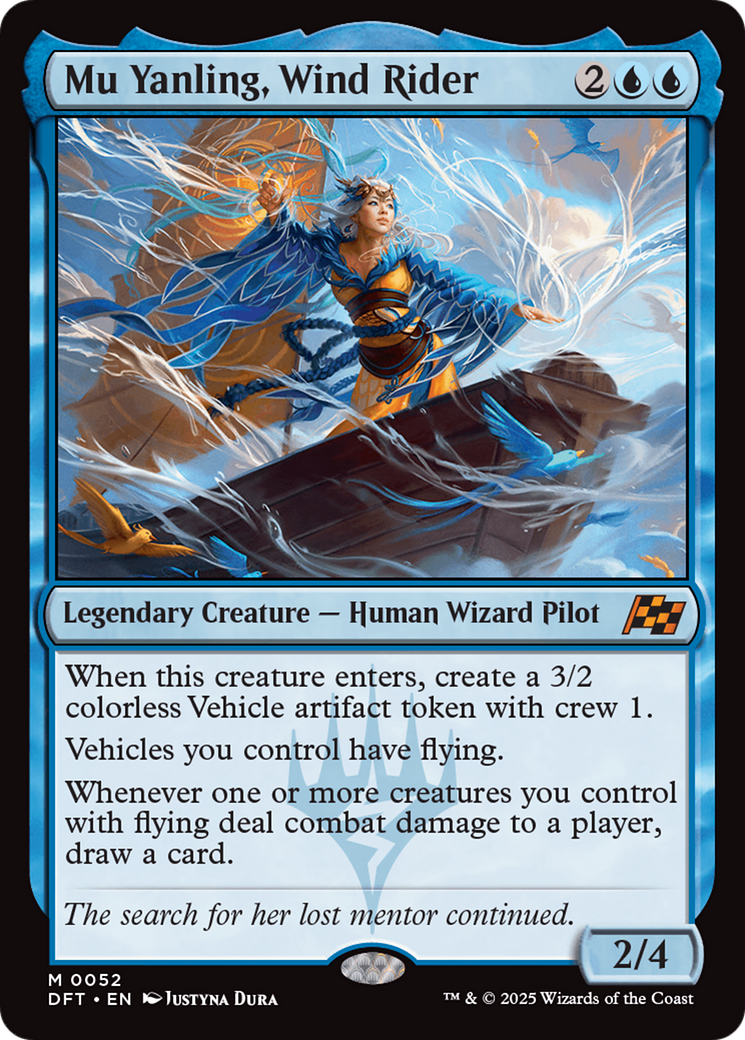 Mu Yanling, Wind Rider (52) [Aetherdrift] - Deck Out Gaming