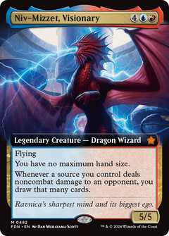 Niv-Mizzet, Visionary (Extended Art) (482) [Foundations] - Deck Out Gaming