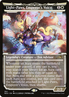 Light-Paws, Emperor's Voice (Showcase) (367) [Kamigawa: Neon Dynasty] foil - Deck Out Gaming