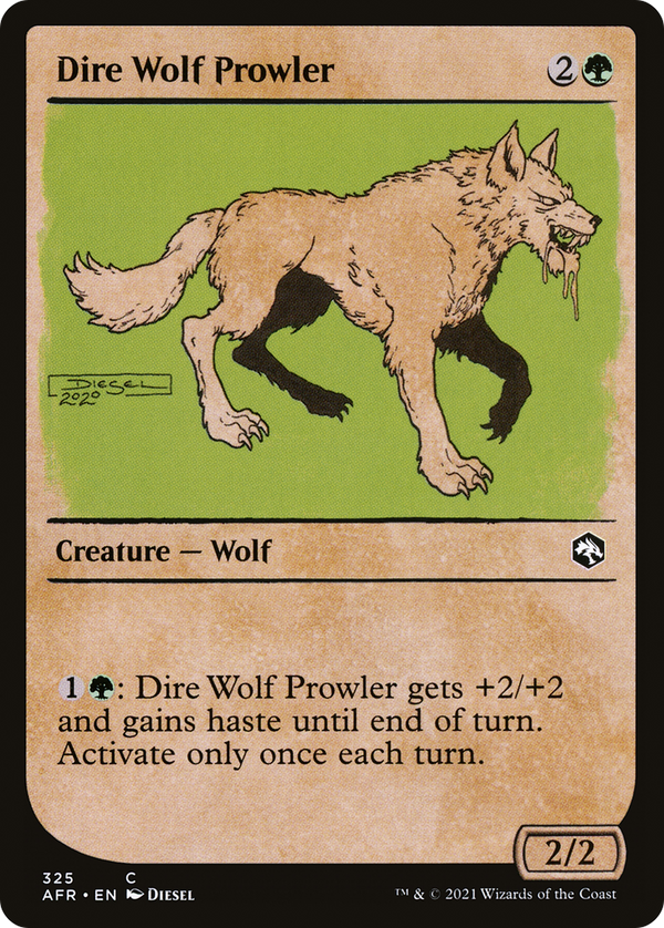 Dire Wolf Prowler (325) [Adventures in the Forgotten Realms] foil - Deck Out Gaming