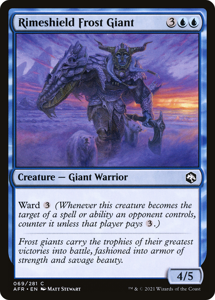 Rimeshield Frost Giant (69) [Adventures in the Forgotten Realms] foil - Deck Out Gaming
