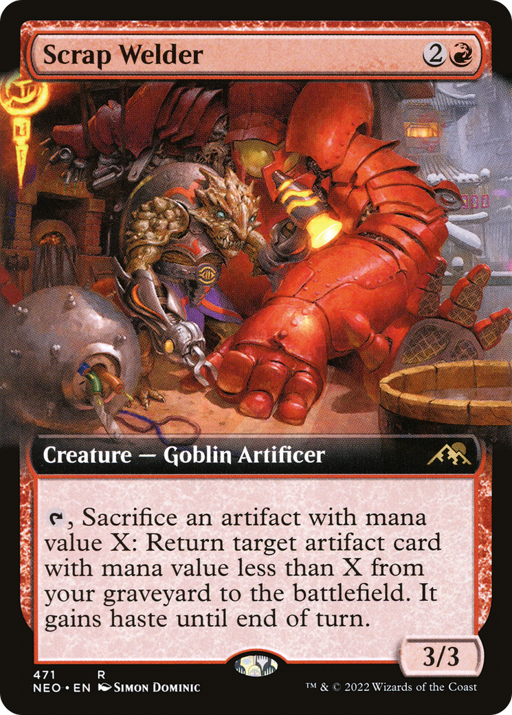 Scrap Welder (Extended Art) (471) [Kamigawa: Neon Dynasty] foil - Deck Out Gaming