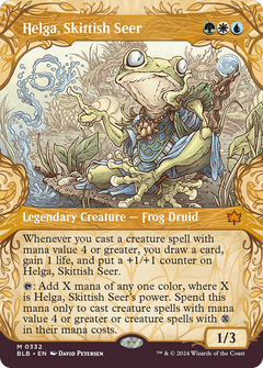 Helga, Skittish Seer (Showcase) (332) [Bloomburrow] foil - Deck Out Gaming