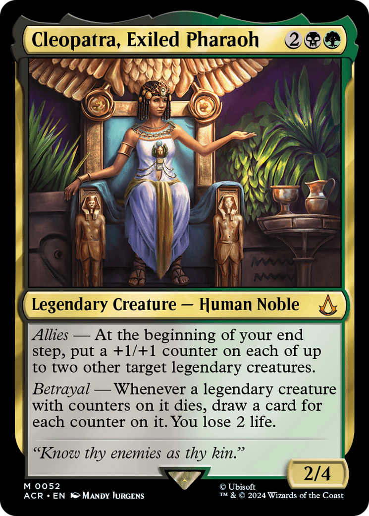 Cleopatra, Exiled Pharaoh (52) [Assassin's Creed] foil - Deck Out Gaming