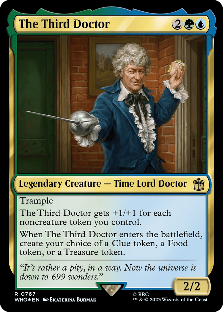 The Third Doctor (Surge Foil) (767) [Doctor Who] foil - Deck Out Gaming