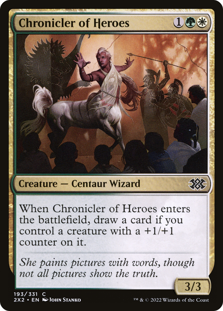 Chronicler of Heroes (193) [Double Masters 2022] foil - Deck Out Gaming