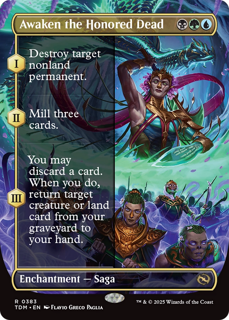 Awaken the Honored Dead (Borderless) (383) [Tarkir: Dragonstorm] - Deck Out Gaming