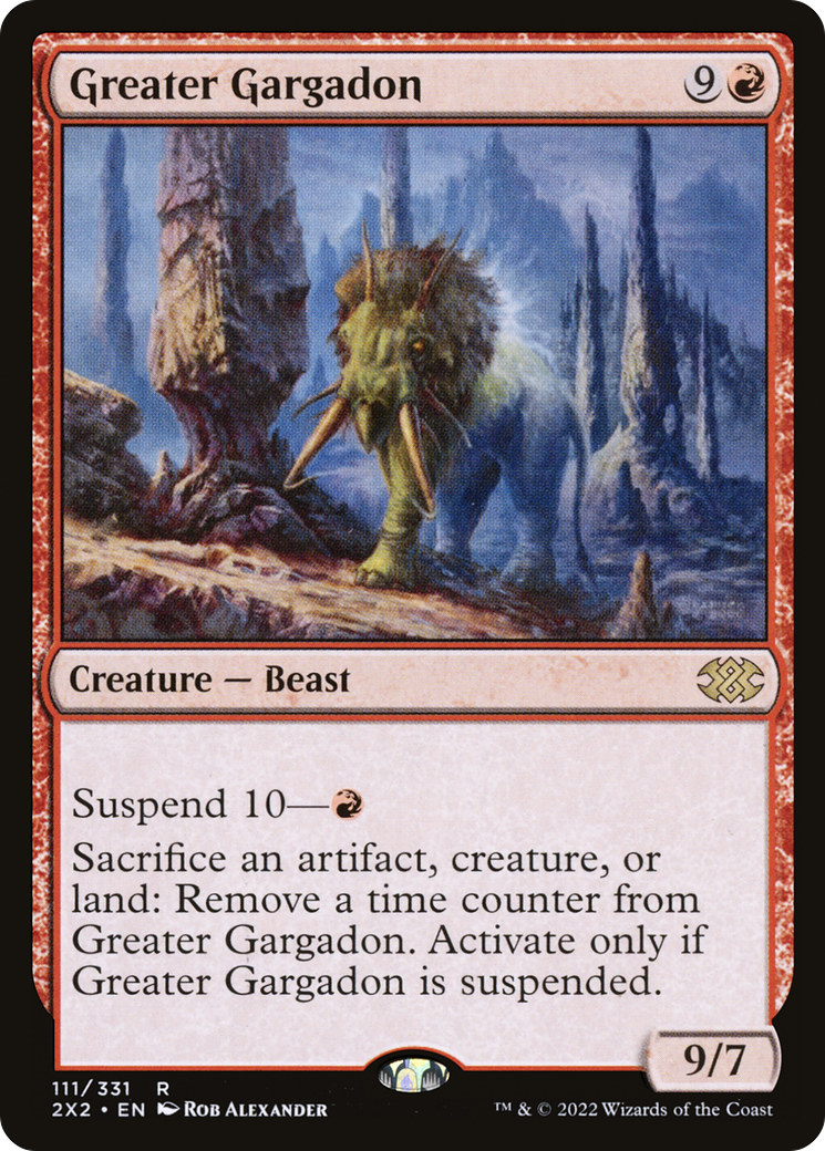 Greater Gargadon (111) [Double Masters 2022] foil - Deck Out Gaming