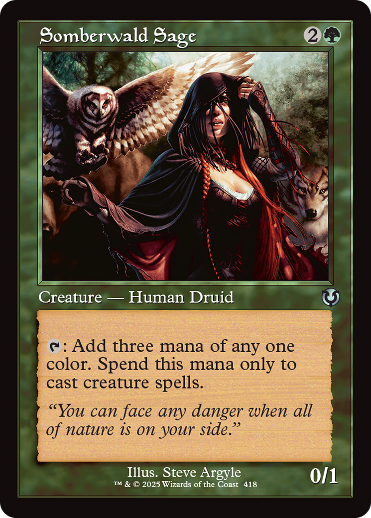 Somberwald Sage (Retro Frame) (418) [Innistrad Remastered] - Deck Out Gaming