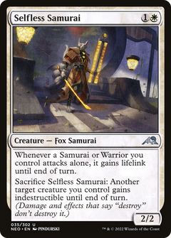Selfless Samurai (35) [Kamigawa: Neon Dynasty] foil - Deck Out Gaming