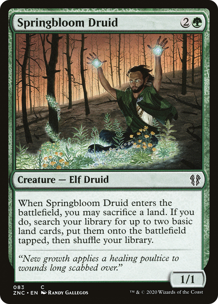 Springbloom Druid (83) [Commander: Zendikar Rising] - Deck Out Gaming