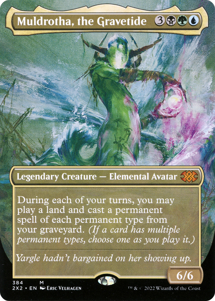 Muldrotha, the Gravetide (Borderless) (384) [Double Masters 2022] foil - Deck Out Gaming