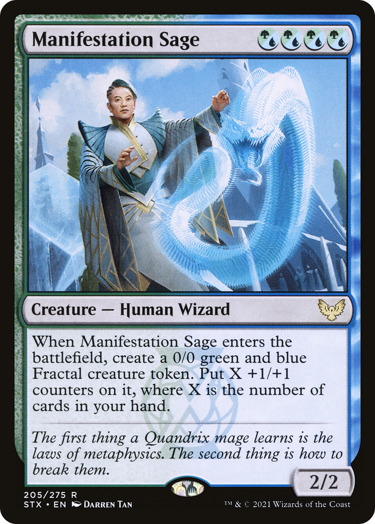Manifestation Sage (205) [Strixhaven: School of Mages] foil - Deck Out Gaming
