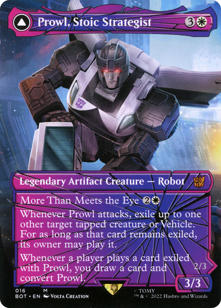 Prowl, Stoic Strategist (Shattered Glass) (16) [Transformers] - Deck Out Gaming