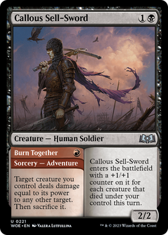 Callous Sell-Sword (221) [Wilds of Eldraine] foil - Deck Out Gaming
