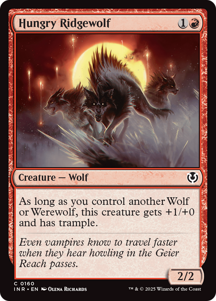 Hungry Ridgewolf (160) [Innistrad Remastered] - Deck Out Gaming