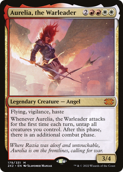 Aurelia, the Warleader (179) [Double Masters 2022] - Deck Out Gaming