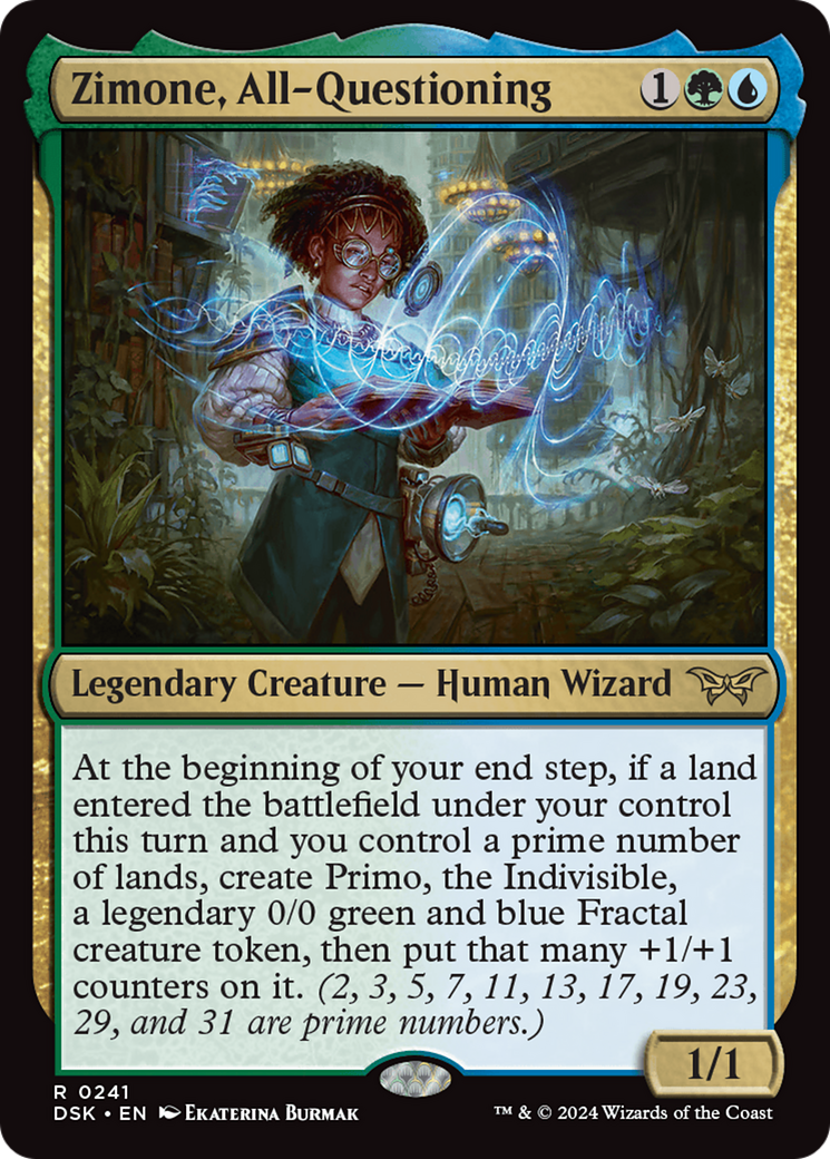 Zimone, All-Questioning (241) [Duskmourn: House of Horror] - Deck Out Gaming