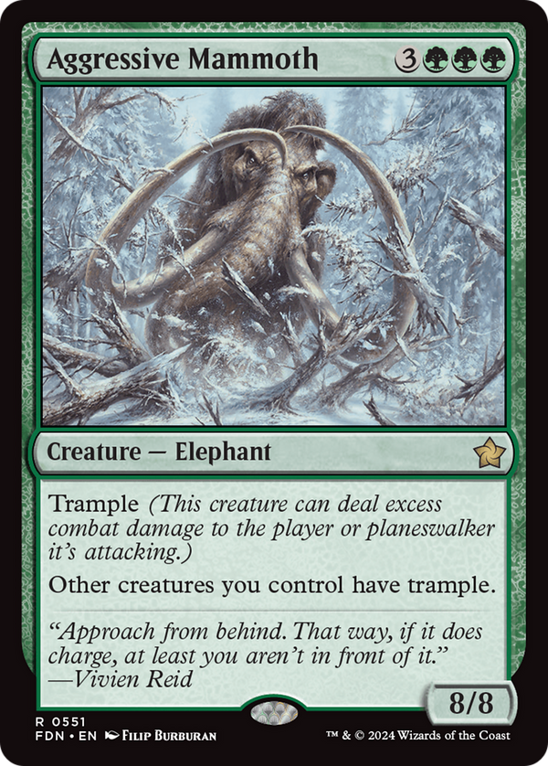 Aggressive Mammoth (551) [Foundations] - Deck Out Gaming