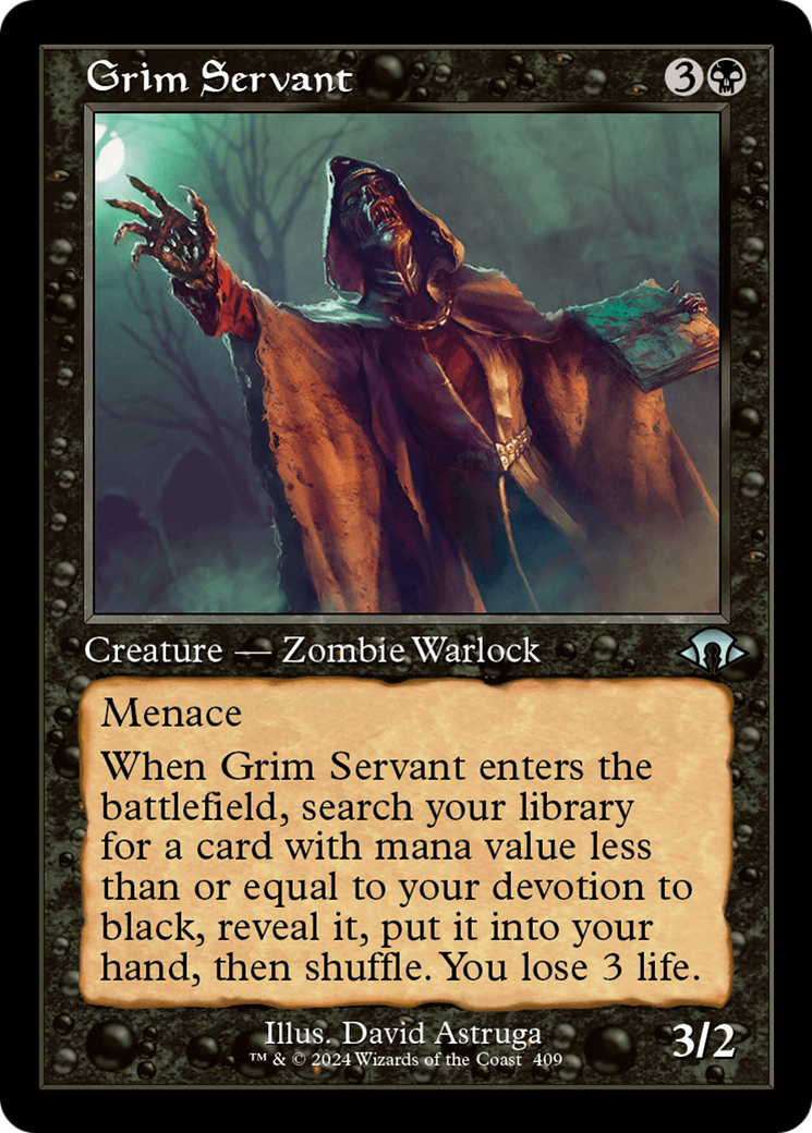 Grim Servant (Retro Frame) (409) [Modern Horizons 3] - Deck Out Gaming