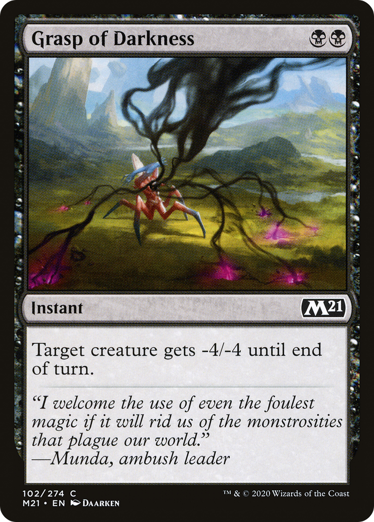 Grasp of Darkness (102) [Core Set 2021] foil - Deck Out Gaming