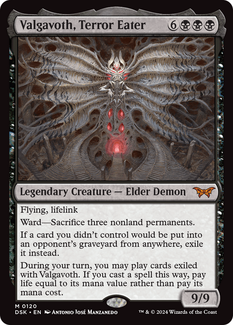 Valgavoth, Terror Eater (120) [Duskmourn: House of Horror] foil - Deck Out Gaming