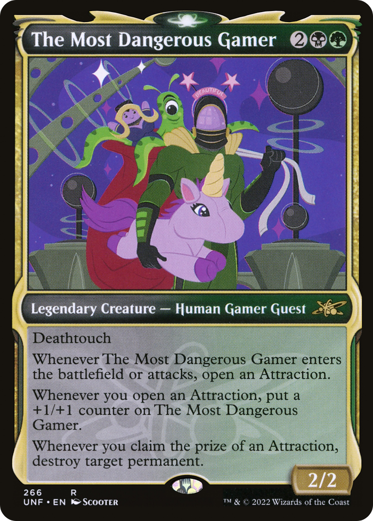 The Most Dangerous Gamer (Showcase) (266) [Unfinity] foil - Deck Out Gaming