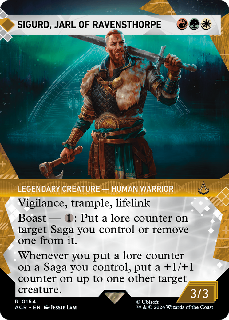 Sigurd, Jarl of Ravensthorpe (Showcase) (154) [Assassin's Creed] foil - Deck Out Gaming