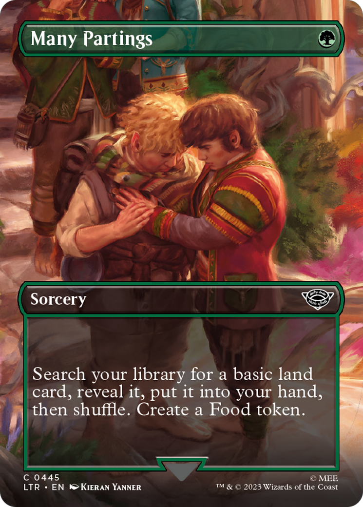 Many Partings (Borderless) (445) [The Lord of the Rings: Tales of Middle-earth] - Deck Out Gaming