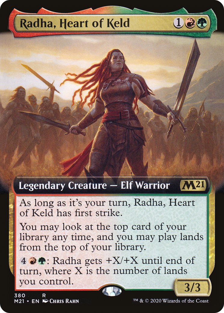 Radha, Heart of Keld (Extended Art) (380) [Core Set 2021] foil - Deck Out Gaming