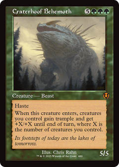 Craterhoof Behemoth (Retro Frame) (480) [Innistrad Remastered] - Deck Out Gaming